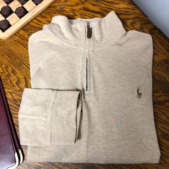 Polo Ralph Lauren Quarter Zip Sweater - Picture 1 of 2
